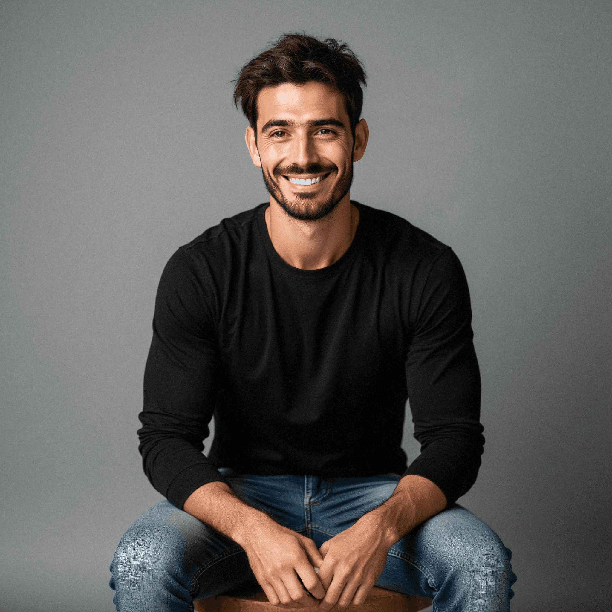 AI-generated professional headshot of Brad, made from their selfies