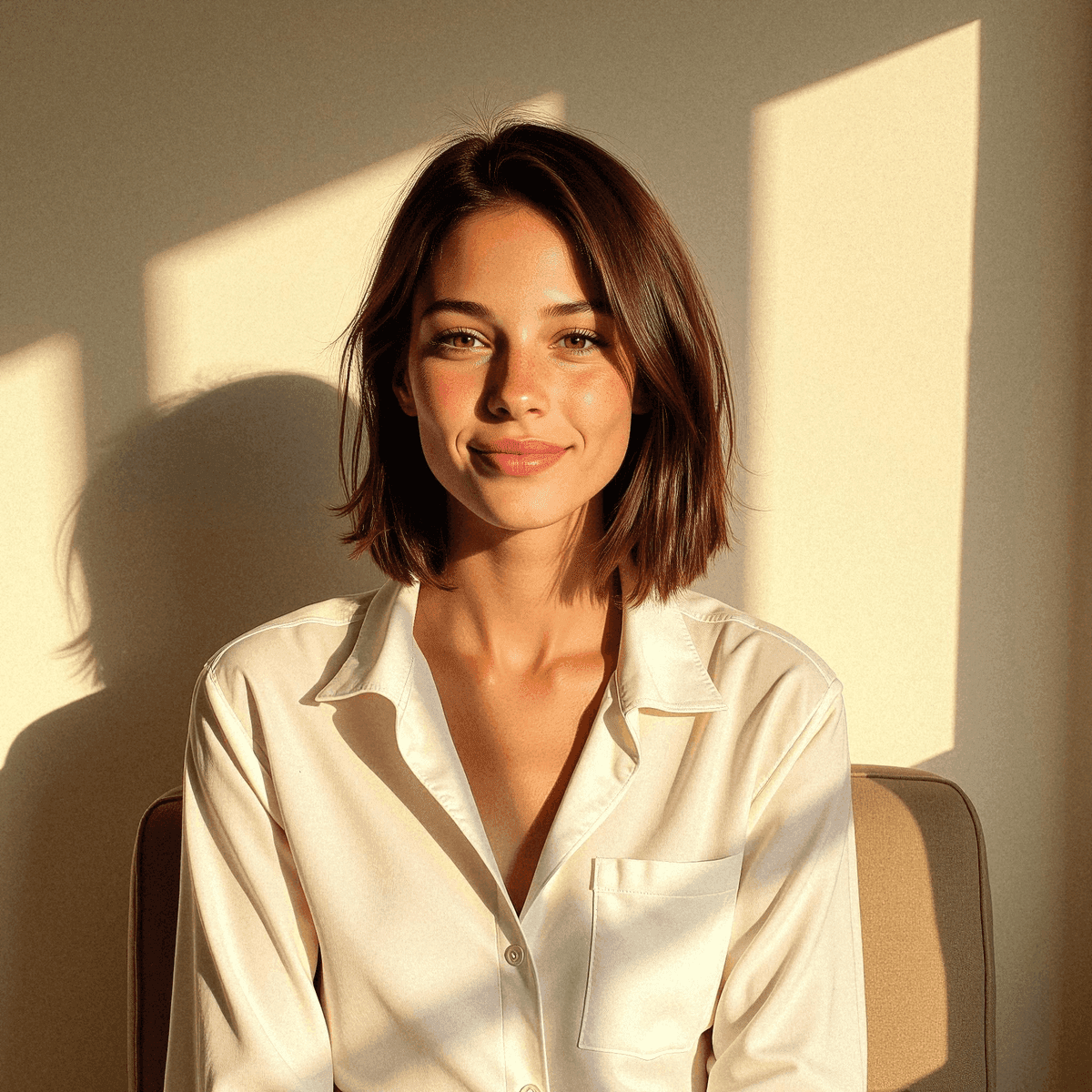 Woman in White Shirt During Golden Hour