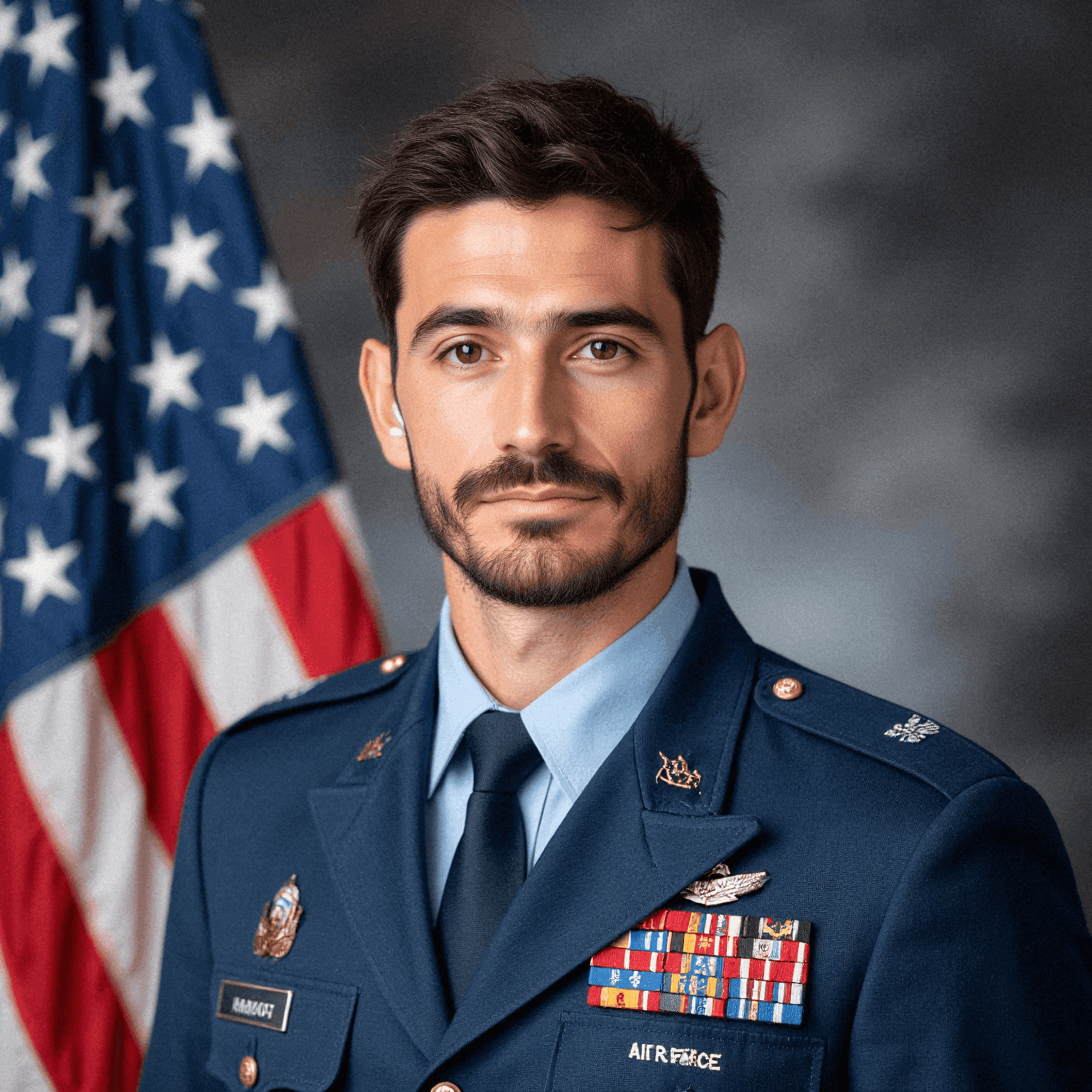 Confident Air Force Officer Portrait