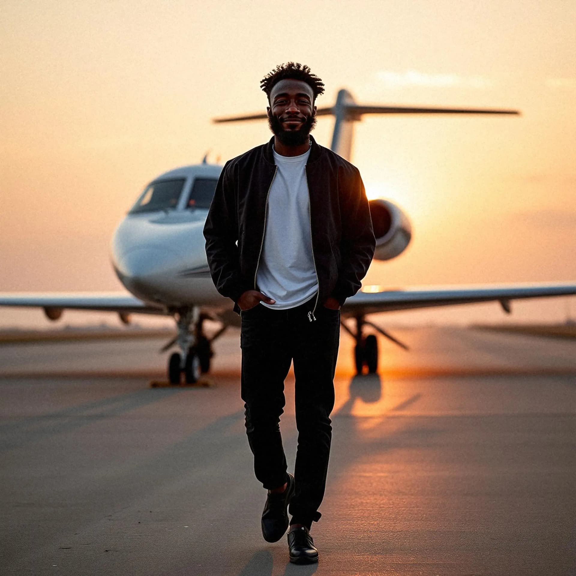 Runway Walk at Sunset