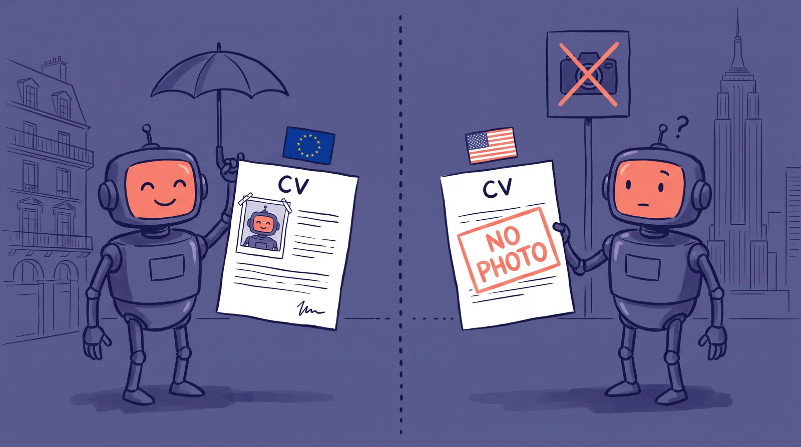 Resume Photo or No Photo? Why Europe Requires It and American Hiring Law Forbids It