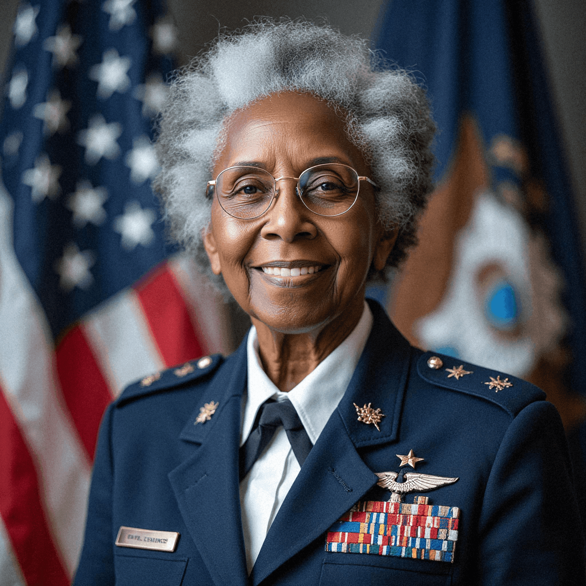 American woman in Air Force uniform
